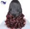 Le parrucche piene del pizzo dei capelli umani di Remy delle donne di colore aggrovigliano a 24 pollici libero fornitore
