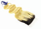 Chiusura brasiliana del pizzo dei capelli di colore di Ombre, capelli umani della chiusura del pizzo del tessuto  fornitore