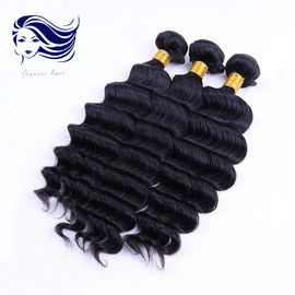 Porcellana Estensioni profonde dei capelli di Remy 7A del tessuto per capelli ricci, capelli brasiliani di Remy del vergine fabbrica