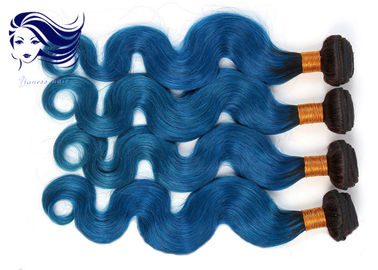 Porcellana Capelli di scarsità graziosi di colore di Ombre del corpo dei capelli brasiliani vergini di Wave 1B/blu fornitore