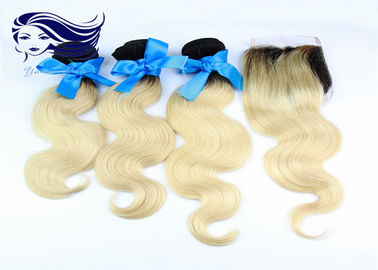 Porcellana capelli umani colorati peruviano di estensioni dei capelli 7A con la chiusura del pizzo fornitore