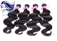 Doppio peruviano vergine del tessuto dei capelli ondulati di estensioni a 24 pollici dei capelli disegnato