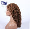 Le parrucche piene reali naturali del pizzo dei capelli umani marrone chiaro con 7A classificano fornitore
