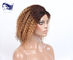 Le parrucche ricce del pizzo della parte anteriore dei capelli umani mettono il colore in cortocircuito di Ombre delle parrucche dei capelli umani fornitore