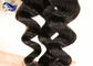 Nessun tessuto nero ebano dei capelli ondulati di estensioni indiane dei capelli di Remy di groviglio fornitore