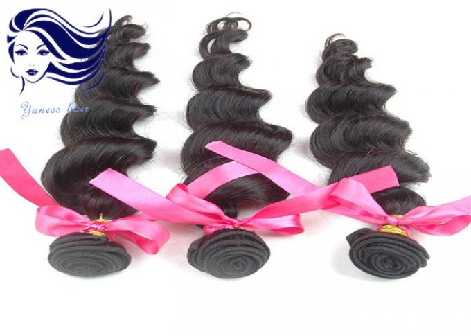 Capelli sciolti peruviani del vergine di Wave di doppie estensioni di trama dei capelli umani
