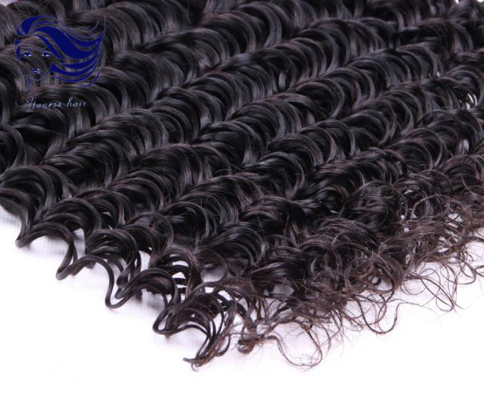 Le estensioni peruviane vergini nere naturali dei capelli a 12 pollici, capelli peruviani impacchetta
