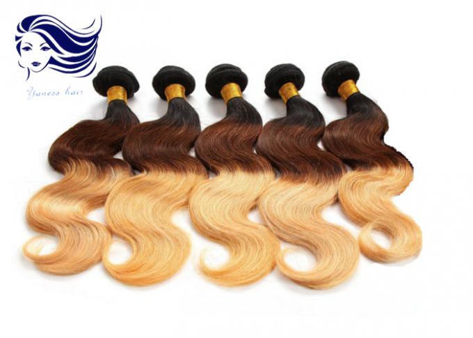 Estensioni vergini dei capelli umani dei capelli 100 lunghi di colore di Ombre dei capelli per le donne di colore